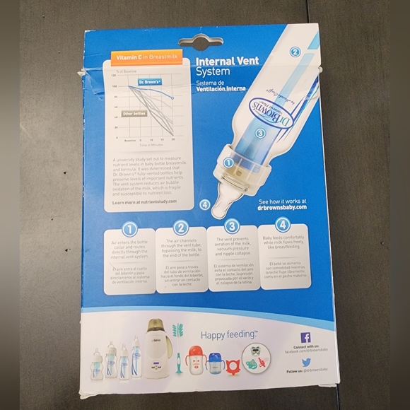 Dr Browns 4 oz BPA Free Polypropylene Bottles (Pack of 3) - Picture 2 of 5